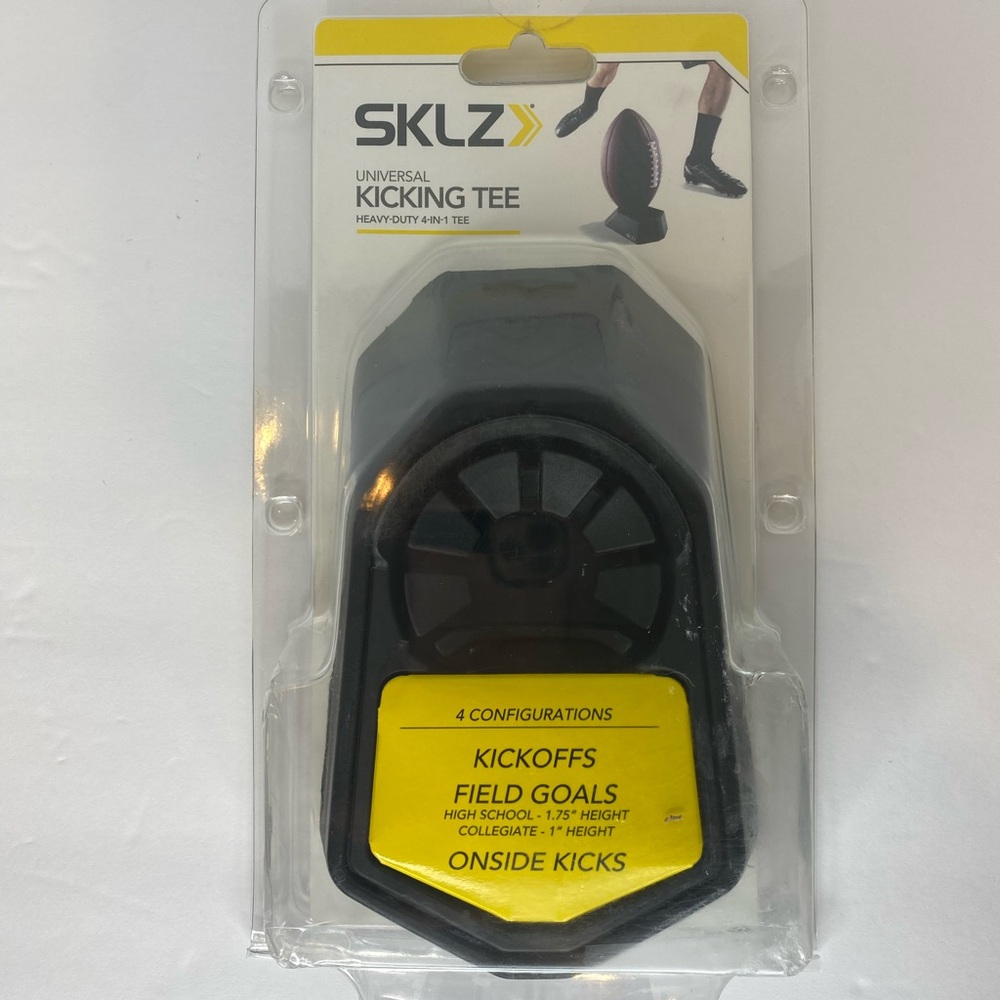 SKLZ Universal Football Kicking Tee, Heavy Duty 4in1 Tee. High School,Collegiate